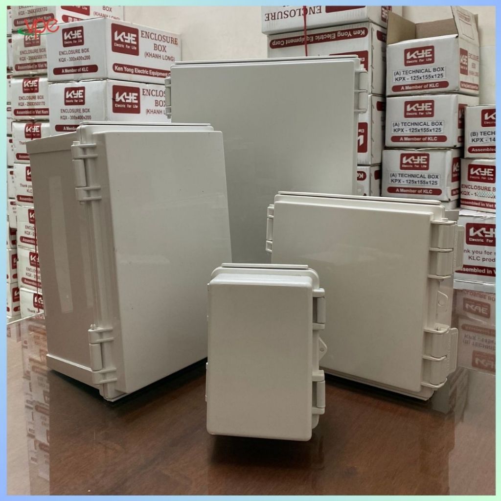 [Kín nước] HỘP NHỰA KÍN NƯỚC SỬ DỤNG ĐẤU NỐI DÂY TRONG NHÀ HOẶC NGOÀI - TRỜI VỎ TỦ NHỰA KYE