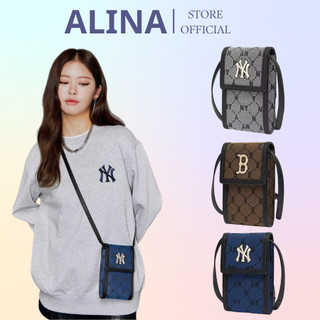 Túi đeo chéo mlb ny dáng vuông nhỏ phong cách hàn quốc full tag code