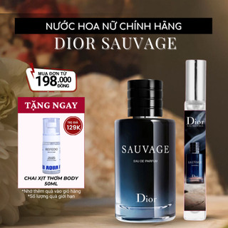Nước hoa Nam Dior Sauvage chính hãng dầu thơm nam thơm lâu 10ml
