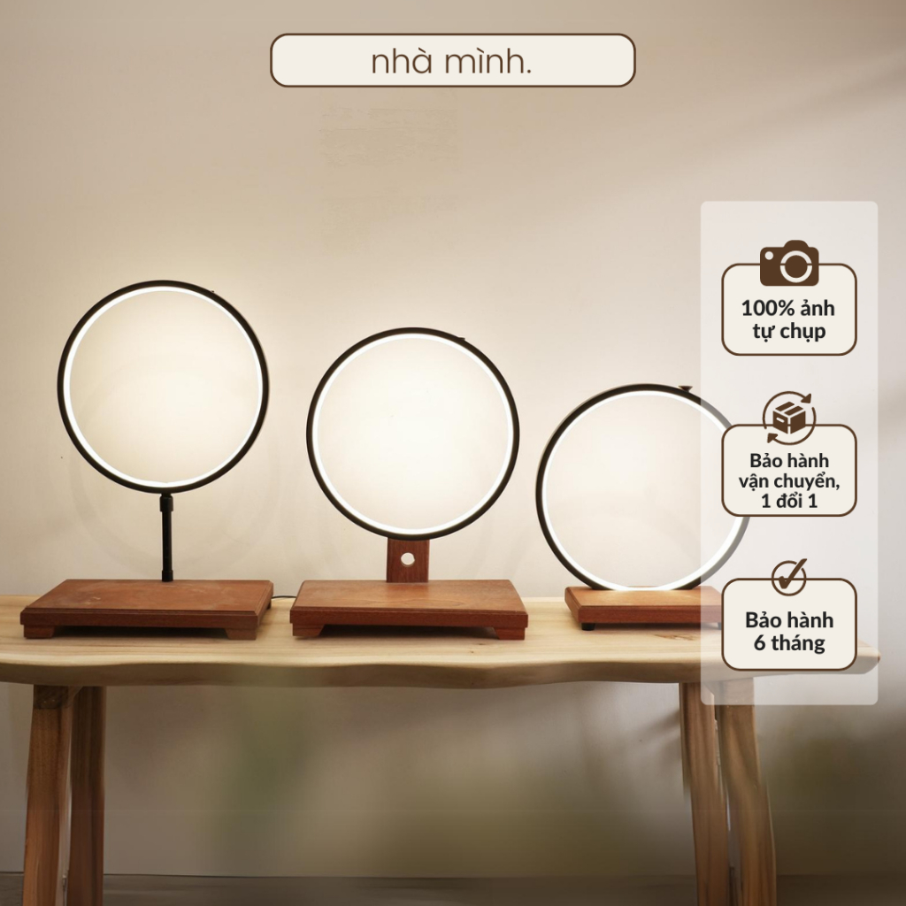 Kệ Đèn Led Hào Quang Đặt Tượng Phật, Kệ Đèn Led Đặt Tượng Trang Trí, Đế Gỗ Đèn Led Đặt Tượng Phật