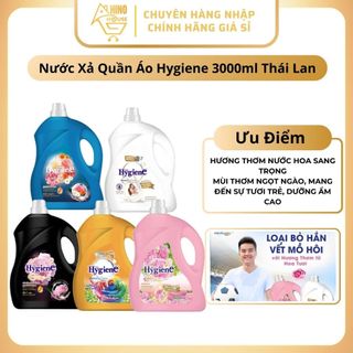 Nước Xả Vải Hygiene Đậm Đặc 3300ml Thái Lan, Lưu Hương Bền Lâu, Làm Mềm Quần Áo - Hinohouse