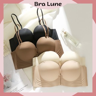  Áo Ngực Nữ Chất Su Cài Trước Đệm Dày 3cm BRALUNE Áo Lót Nữ Siêu Nâng Đẩy Không Dây Cao Cấp Mã 19 