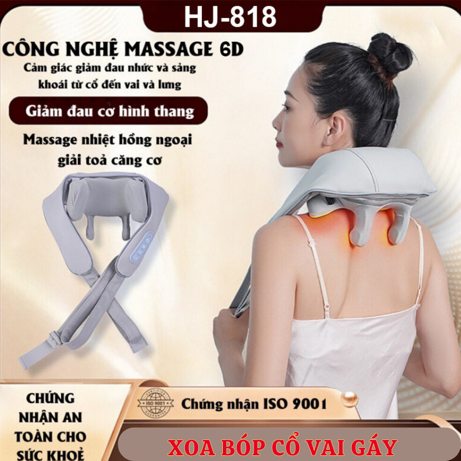 Máy Massage Cổ Vai Gáy 6D Thư Giãn, Cải Thiện Sức Khỏe Tổng Thể Dành Cho Văn Phòng, Người Cao Tuổi - Chính Hãng MKSTAR