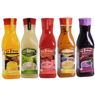 Nước cốt trái cây lafresh đà lạt 650ml - nguyên liệu pha chế nước ép trái cây 18 vị lê gia