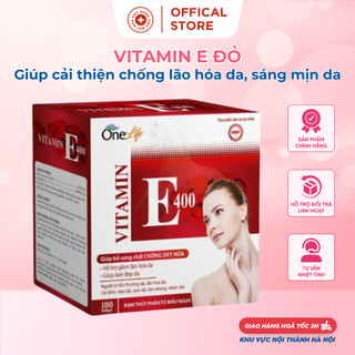 Vitamin E Đỏ,Lô Hội.100 Viên.Giúp Cải Thiện Chống Lão Hóa Da,Sáng Và Mịn Da