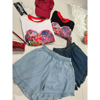 SET THUN IN HÌNH KÈM QUẦN SHORT