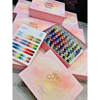 Set sơn gel Very good nail 60 chai Hàn Quốc cao cấp tặng bảng màu + 1 cặp base top