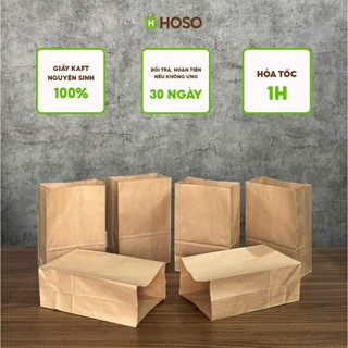 Túi giấy kraft không quai, đựng quà, thực phẩm giá rẻ, chất lượng cao