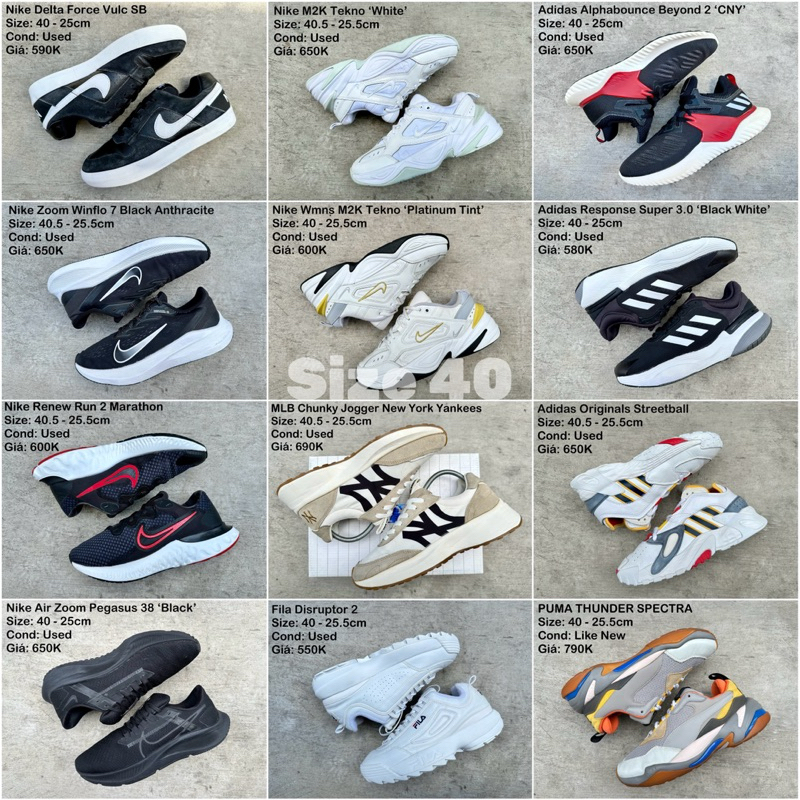 [Giày 2hand Chính Hãng] SIZE 40 - 40.5