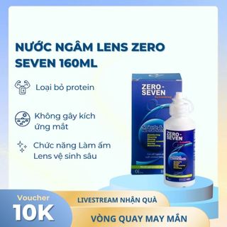 Nước ngâm kính áp tròng Zero Seven 160ml, nước rửa lens - Lens Optic