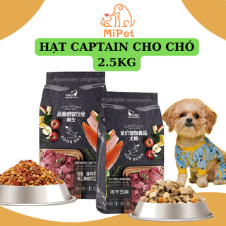 Hạt Captain cho chó kén ăn 500g - 2.5kg, trộn bò - cá hồi - phô mai