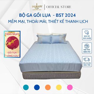 Bộ Ga Gối Lụa Tencel Lasante Pháp thiết kế hiện đại chất liệu thoáng mát cho mùa hè