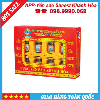 Nước Yến Sào⚜️ CAO CẤP⚜️Khánh Hòa Sanvinest Lọ 70ml, Hộp 8 Lọ - 002H8
