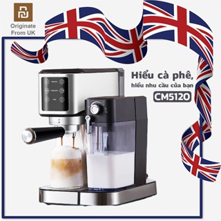 YOUPIK Máy pha cà phê Espresso tự động cao cấp, áp suất 20 bar, bọt kem sữa siêu mịn, máy pha cafe mini gia đình CM5120