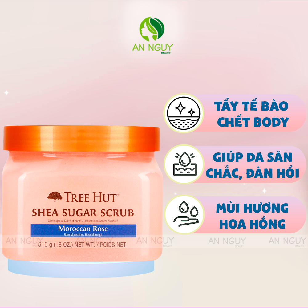 Tẩy Tế Bào Chết Cơ Thể Tree Hut Shea Sugar Scrub 510g