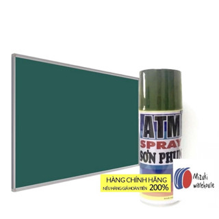 Sơn bảng viết phấn chuyên dụng màu rêu, dạng chai xịt tiện lợi 0,4L ( được khoảng 2m2 bảng phấn)
