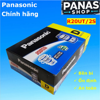 Hộp 24 Viên Pin Đại Panasonic Hyper R20UT/2S dùng cho bếp ga, đồng hồ cây, đài, pin...