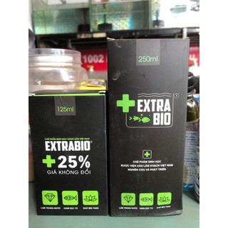 ExtraBio Men vi sinh làm trong nước ,nước hồ cá cảnh men vi sinh 125ml 250ml