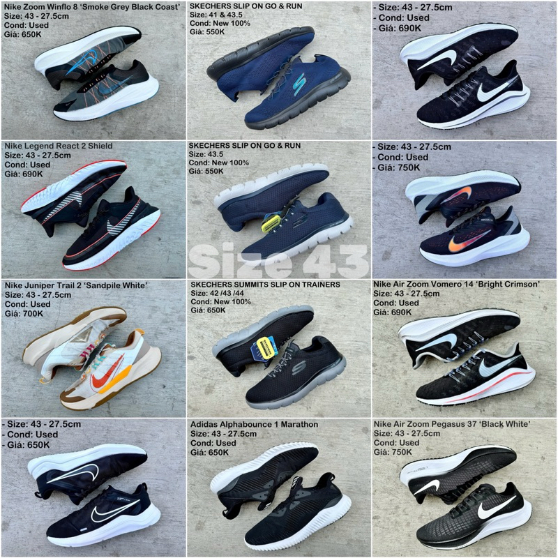 [Giày 2hand chính hãng] SIZE 43
