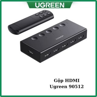Bộ gộp hdmi chuẩn 2.0 5 vào 1 ra hỗ trợ 4k 60hz ugreen 90512