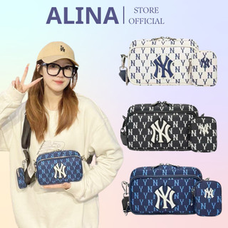 Túi đeo chéo mlb ny monogram crossbag new york yankees full tag code