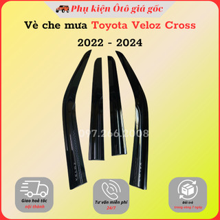 Vè che mưa xe toyota veloz cross 2022, 2023, 2024 nhựa đen thái cao cấp, dày dặn, sáng bóng