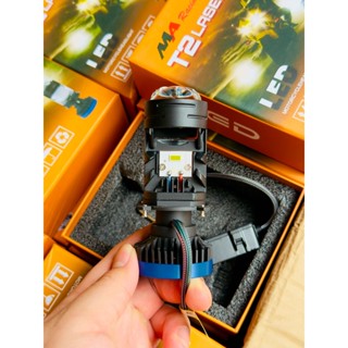 Bi Cầu led Mini T2 lase - Led Bi Cầu 2024, Chính Hãng MA racing, Kính Tím Gắn ô tô. xe máy