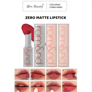 [Màu 01-23] Son thỏi Romand siêu lì, mềm môi và siêu xinh ZERO MATTE LIPSTICK 09 21 23
