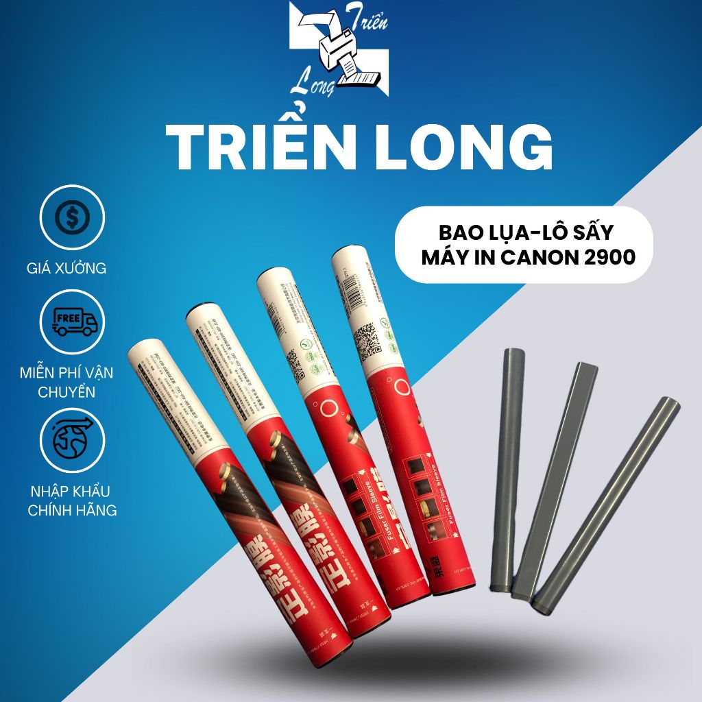 Bao Lụa ( Lô Sấy ) Máy In CANON 2900, Lụa Vỏ Ống Đỏ xịn ,Lụa Thường HAK