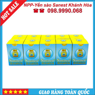 [Combo 10 lọ] Nước yến sào Khánh Hòa Sanvinest dành cho người cao tuổi đóng lọ 70ml