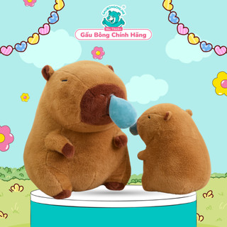 Gấu bông capybara Gấu Bông Online thú nhồi capybara chảy nước mũi rút gà đáng yêu