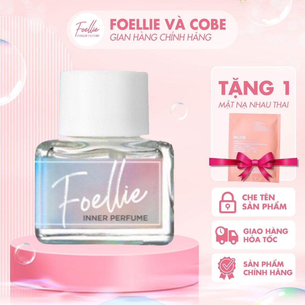 Nước Hoa Vùng Kín Foellie Chiết Xuất Hương Quyến Rủ, Ngăn Ngừa Vi Khuẩn, Cung Cấp Độ Ẩm, Se Khít Tốt 5ml