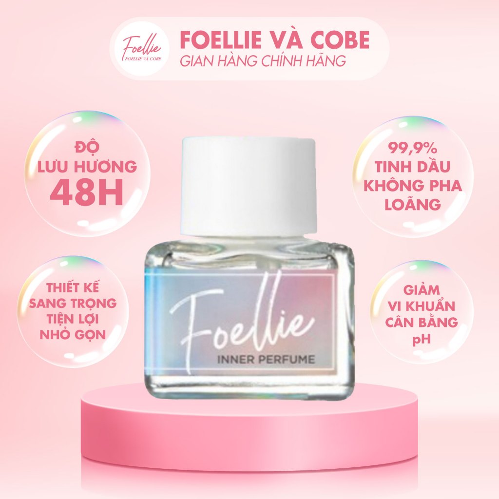 Nước Hoa Vùng Kín Foellie Chiết Xuất Hương Quyến Rủ, Ngăn Ngừa Vi Khuẩn, Cung Cấp Độ Ẩm, Se Khít Tốt 5ml