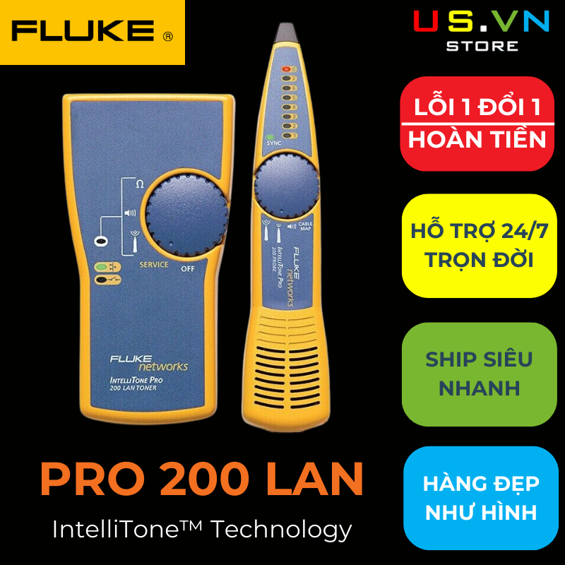 🇺🇸 Máy dò cáp Fluke Intellitone Pro 200 LAN