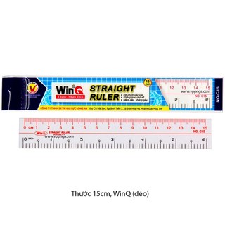 (combo 3 cây) Thước thẳng (WinQ) 15cm, 20cm, 30cm ( No-C15, No-C20, No-C30)
