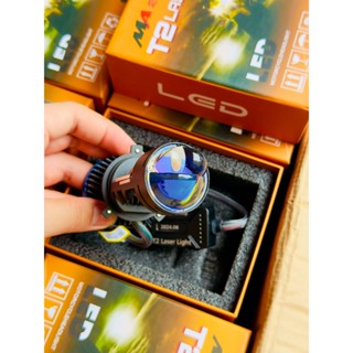 Đèn Led Bi Cầu mini T2 mẫu mới 2024 MA RACING Chân H4 12V-24V Tăng Sáng Cho ôtô, Xe Máy, Bản Cao Cấp Nhất Trong Phân2024