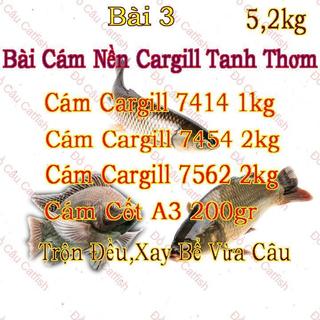 Bài cám nền cargill tanh thơm 7114-1kg 7454-2kg 7562-2kg gói cốt a3-cám cargill câu cá-cám xay 7414