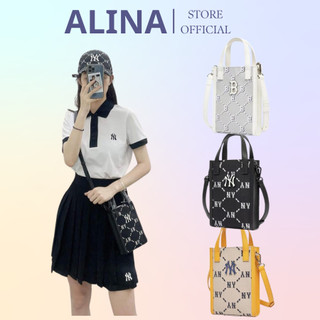Túi Đeo Chéo Mini MLB NY Monogram Diamond Jacquard Phone Pouch Full Tag Mac