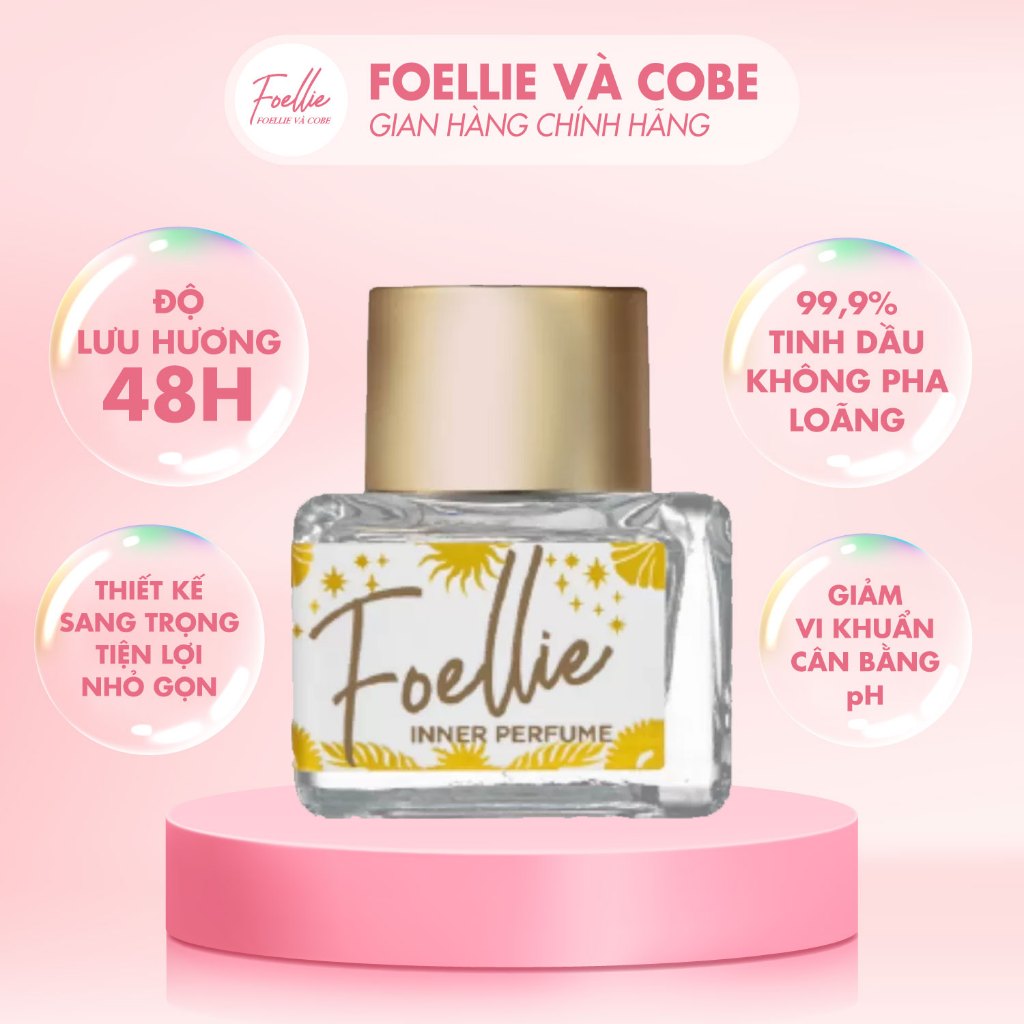 Nước Hoa Vùng Kín Foellie Eau De Venus Innerb Perfume Hương Thơm Sexy Quyến Rủ, Cân Bằng Độ PH, Se Khít Tốt 5ml