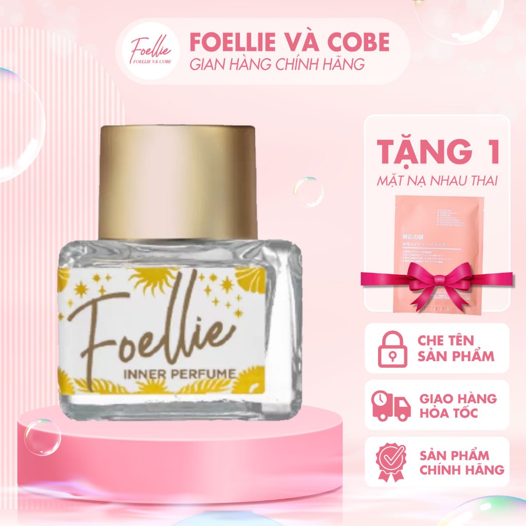 Nước Hoa Vùng Kín Foellie Eau De Venus Innerb Perfume Hương Thơm Sexy Quyến Rủ, Cân Bằng Độ PH, Se Khít Tốt 5ml