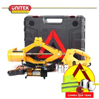 [KÈM COMBO QUÀ TẶNG] Bộ Kích Lốp Nâng Gầm Xe Hơi Bằng Điện ZS03 + Súng Tháo Đai Ốc + Bơm