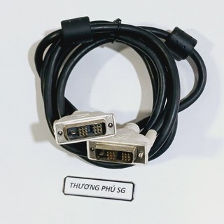 Cáp DVI / Cáp 2 đầu DVI - D (Chuẩn 24 + 1 Kim) - Cáp dài 1.5M (ZIN 2 đầuTrắng)