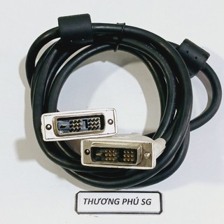 Cáp DVI / Cáp 2 đầu DVI - D (Chuẩn 24 + 1 Kim) - Cáp dài 1.5M (ZIN 2 đầuTrắng)