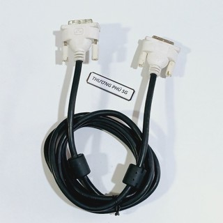 Cáp DVI / Cáp 2 đầu DVI - D (Chuẩn 24 + 1 Kim) - Cáp dài 1.5M (ZIN 2 đầuTrắng)