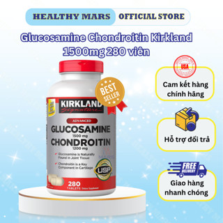 Viên uống Glucosamine Chondroitin Kirkland 1500mg 280viên, Glucosamine Hỗ Trợ Xương Khớp HealthyMars