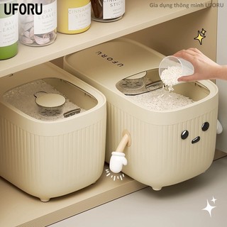 Thùng đựng gạo nhà bếp thông minh chống ẩm mốc uforu nhiều kích cỡ 5kg 10kg 15kg - UF309