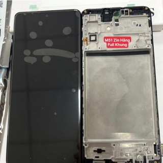 Màn hình tương thích samsung m51 / sm-m515, loại zin hãng, liền khung