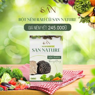 Bột Nêm rau củ San Nature - Bột Nêm rau củ thuần chay 350g, không chất điều vị tạo ngọt kết hợp nấm