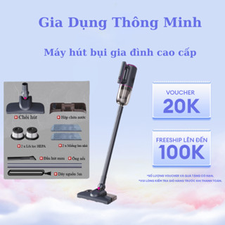 Máy Hút Bụi Cầm Tay Gia Đình Kiêm Cây Lau Nhà Hút Sofa Xe Ô Tô Dễ Dàng Vệ Sinh Lực Hút Mạnh Công Suất Lớn Cây Hút Bụi