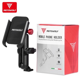 [ BÁN BUÔN ] Giá đỡ điện thoại 360 độ xe máy MOTOWOLF FREESHIPGiá kẹp điện thoại cho xe máy  MOTOWOLF